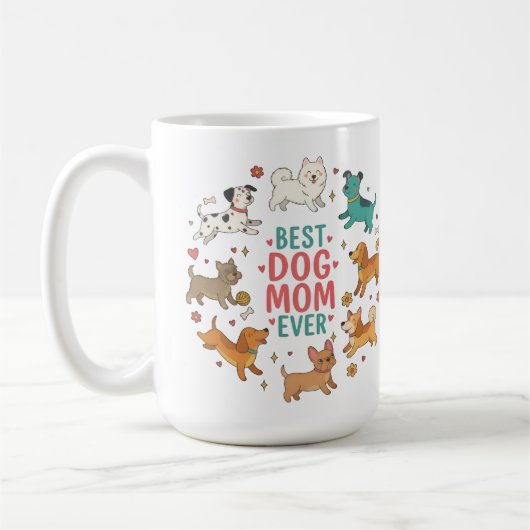 Best Dog Mom Ever Pet Mom Giftful Mug Koffiemok (Links)