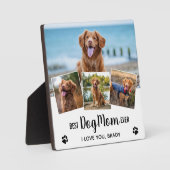 Best DOG MOM Ever Trendy Photo Collage Fotoplaat (Voorkant)