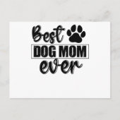 Best Dog Mom Ever Uitnodiging Briefkaart (Voorkant)