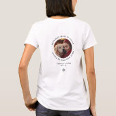 Best Dog Mom in Texas Personalized Photo T-shirt (Achterkant)