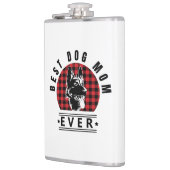 Best Dog Mum Ever Shepherd Dog Buffalo Check Heupfles (Links)
