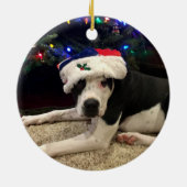 BEST DOG OOIT White-bedekking op maat Keramisch Ornament (Achterkant)