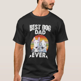 Best Dog Pa ever stare bull Terrier en Bedlingto T-shirt