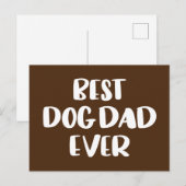 Best Dog Pap Ever Briefkaart (Voorkant / Achterkant)