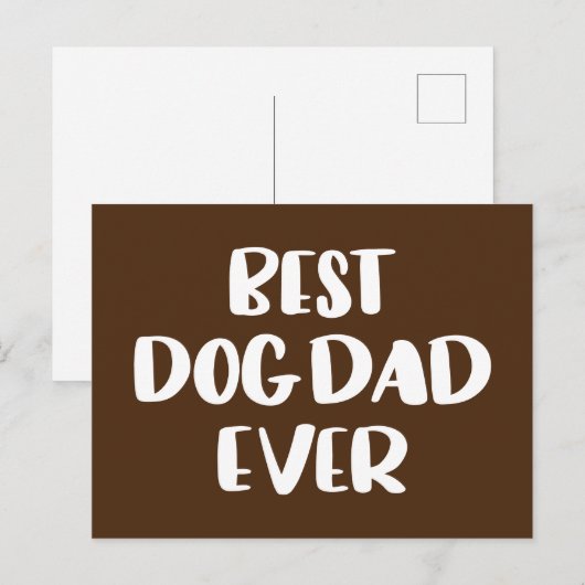 Best Dog Pap Ever Briefkaart (Voorkant / Achterkant)