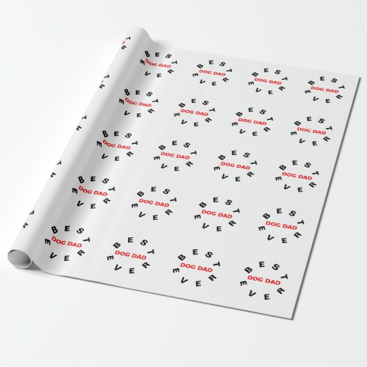 Best Dog Pap Ever Cadeaupapier (Uitgerold)