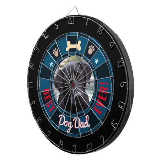 Best Dog Pap Ever Dartbord (Voorkant Rechts)
