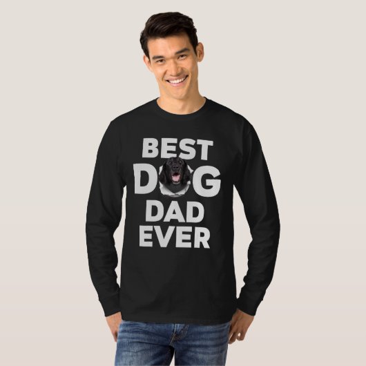 Best Dog Pap Ever Flat Coated Retriever T-shirt (Voorkant volledig)