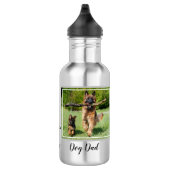 Best Dog Pap Ever - Foto gepersonaliseerd Cute Dog Waterfles (Rechts)