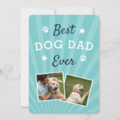 Best Dog Pap Ever | Foto Vaderdag Kaart (Voorkant)