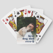 Best Dog Pap Ever | Foto Vaderdag Pokerkaarten (Achterkant)