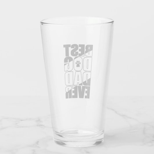 Best Dog Pap Ever Glas (Achterkant)