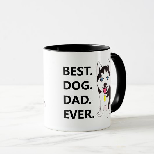 Best Dog Pap Ever - Husky Puppy Mok (Voorkant rechts)