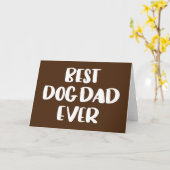 Best Dog Pap Ever Kaart (Gele Bloem)