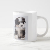 Best Dog Pap Ever, Paw Print & Denim, Foto Grote Koffiekop (Rechts)
