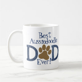 Best Dog Pap Ever, Paw Print & Denim, Foto Koffiemok