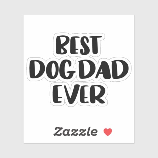 Best Dog Pap Ever Sticker (Vel)