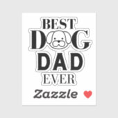 Best Dog Pap Ever Sticker (Vel)