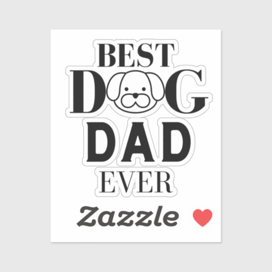 Best Dog Pap Ever Sticker (Vel)
