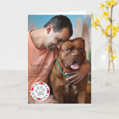 Best Dog Pap ooit Foto Kaart (Gele Bloem)