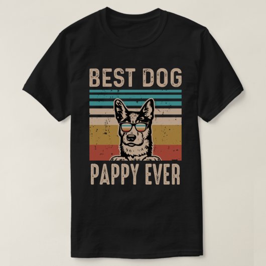 Best Dog PAPPY OOIT  Vaderdag T-shirt (Design voorkant)