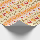 Best Dog Paw Print Pets Patroon Cadeaupapier (Hoek)
