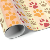 Best Dog Paw Print Pets Patroon Cadeaupapier (Rol Hoek)
