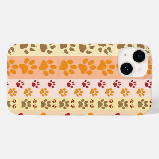 Best Dog Paw Print Pets Patroon Case-Mate iPhone Case (Achterkant (horizontaal))