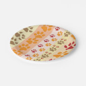 Best Dog Paw Print Pets Patroon Papieren Bordje (Gekanteld)