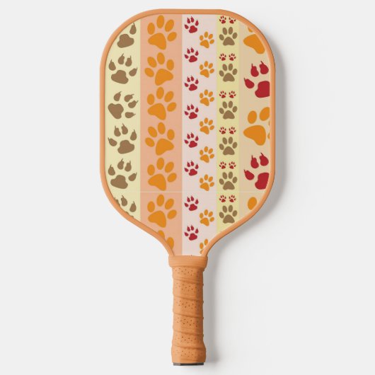 Best Dog Paw Print Pets Patroon Pickleball Paddle (Voorkant)