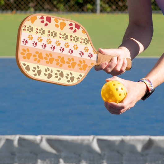 Best Dog Paw Print Pets Patroon Pickleball Paddle (Insitu)