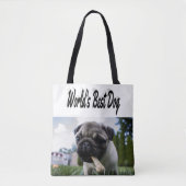 Best Dog Photo Tote Bag (Voorkant)