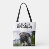 Best Dog Photo Tote Bag (Achterkant)