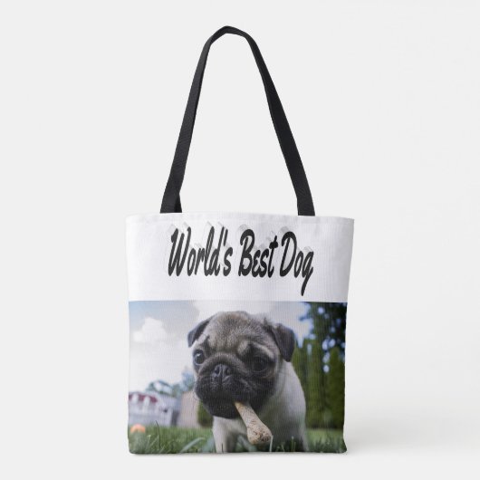 Best Dog Photo Tote Bag (Achterkant)