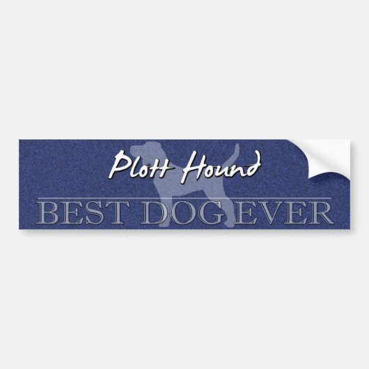 Best Dog Plott Hound Bumpersticker (Voorkant)