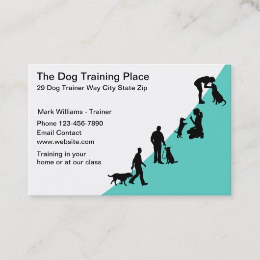 Best Dog Training Service Visitekaartjes (Voorkant)