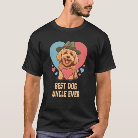 Best Dog Uncle Ever Goldendoodle Dog Dad Cute Dog T-shirt (Voorkant)