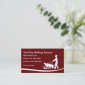 Best Dog Waling Service Simple Visitekaartje (Staand voorkant)