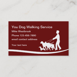 Best Dog Waling Service Simple Visitekaartje