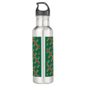 BEST DOMINICAN MOM Dominica Flag op persoonlijke t Waterfles (Achterkant)