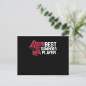 Best Dominoys Player Tiles Puzzler Game Gift Briefkaart (Staand voorkant)