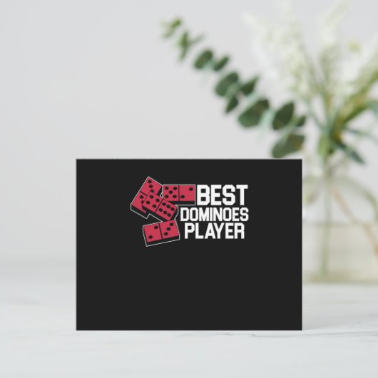 Best Dominoys Player Tiles Puzzler Game Gift Briefkaart (Staand voorkant)