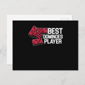 Best Dominoys Player Tiles Puzzler Game Gift Briefkaart (Voorkant / Achterkant)