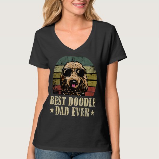 Best Doodle Dad Ever T-shirt (Voorkant)