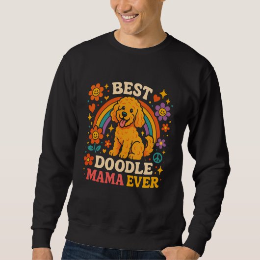 Best Doodle Mama Ever Goldendoodle Pet Cute Dog Ma Trui (Voorkant)