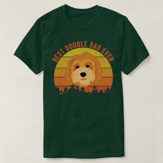 Best Doodle Papa Ever Shirt Funny Goldendole Gift (Design voorkant)
