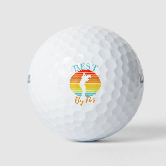 Best door Par Vaderdag Golf Gift Golfballen (Voorkant)
