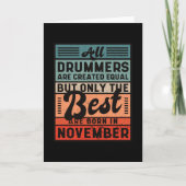 Best drummers november kaart (Voorkant)
