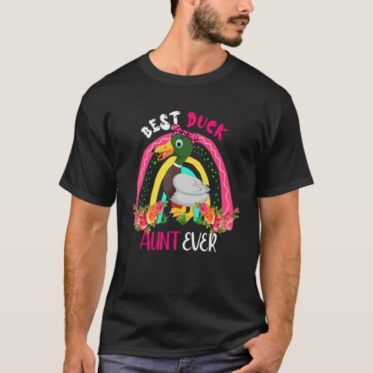 Best Duck Aunt Ever Cute Duck Bow Tie Farm Mother' T-shirt (Voorkant)