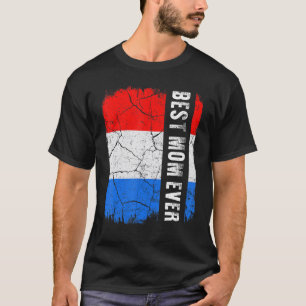 Best Dutch Mam Oover Nederland Vlag Moederdag T-shirt